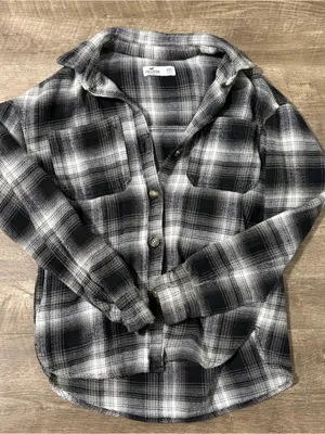 Hollister XXS Flannel shirt shacket thumbnail 1