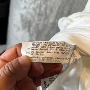 Zara Sz S Draped Linen Blend Dress in Oyster White‎ Women's New thumbnail 8