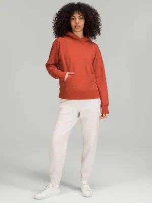 Lululemon • Loungeful Hoodie in Red Rock burnt orange pullover sweatshirt thumbnail 3