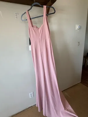 Occasion maxi blush pink dress thumbnail 2