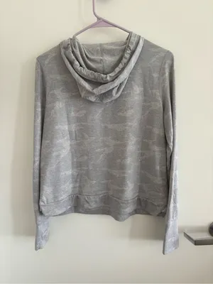 Vuori Light Gray Halo Performance Camouflage Hoodie thumbnail 6