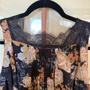 Free People Intimately So You Say Floral Lace Trim Chemise Slip Dress - Small thumbnail 7