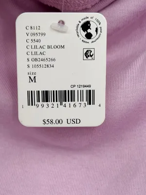 Free People‎ Robbie Off Shoulder Top M Lilac Bloom Purple NWT thumbnail 9