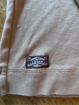 Lauren Ralph Lauren Beige Sweater with Brown Elbow Patches thumbnail 4