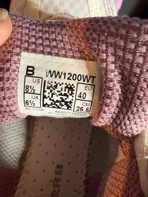 New Balance White and Pink Women's Athletic Sneakers thumbnail 6