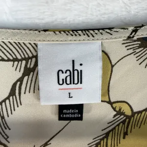 CAbi L Large‎ Sequel Blouse Floral V-Neck Smocked Poet Sleeves #3954 Women's thumbnail 6