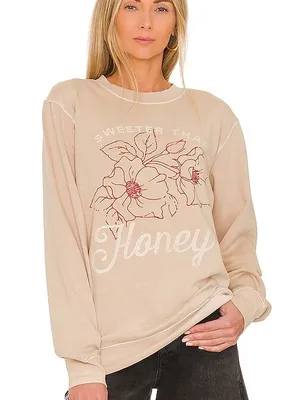 Girl Dangerous Sweater Than Honey Sweatshirt‎ in Sand thumbnail 1