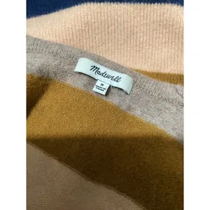 Madewell Kent Cardigan Sweater Womens Medium M Stripe Wool Alpaca Blend M3105 thumbnail 5