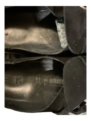 Birkenstock Buckley Suede Moccasin Clog Mules in Black - Size EU 41 / US Women's 10-10.5 / US Men's 8-8.5 (NWOT) thumbnail 4