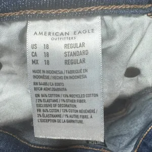 American Eagle Super Hi-Rise Flare Medium Wash 18 thumbnail 3