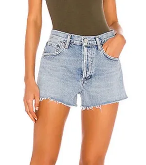 Agolde Parker Vintage Cut Off Jean Shorts Sz 27 Button Fly Medium Wash thumbnail 11