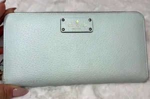 KATE SPADE New York Mint Green Zip Around Wallet thumbnail 1
