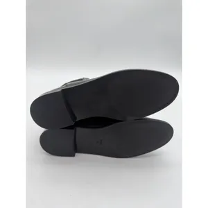 Mango Elegant Black Polished Bovine Leather Everyday Ankle Chelsea Boots 8.5 thumbnail 6