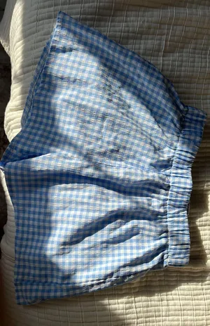 Blue gingham shorts Size XS thumbnail 1