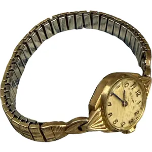 Bulova Women's Watch 10K RGP Bezel Gold Tone‎ Dainty Expansion Band Vintage thumbnail 4