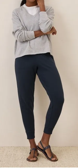 Pact Organic Airplane Navy Jogger Pants Size Small thumbnail 1