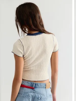 Free people x ragabond Farrah flag tee NWT XS $78 thumbnail 2
