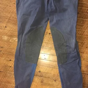 Ariat suede patch navy cropped size 28R Heritage pants thumbnail 2