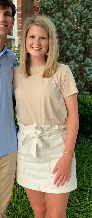 Altar'd State White denim skirt thumbnail 1