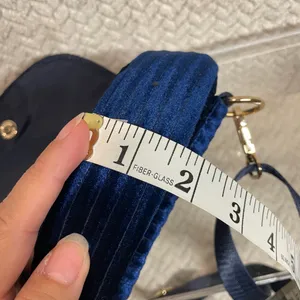 Fable England Navy Velvet Waist Bag Gold Bee Emblem Minimalist‎ Cottagecore Twee thumbnail 7