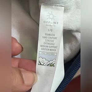 Offline By Aerie Ribbed Square Neck Sports Bra thumbnail 8