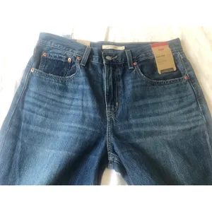 Levi’s Low Pro Mid Rise straight leg blue jeans size 30 thumbnail 4