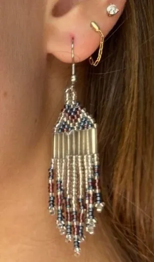 beaded dangly earrings thumbnail 3