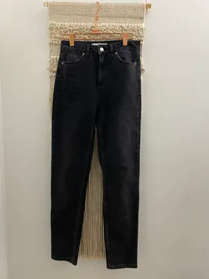 Topshop Washed Black Orson Pants thumbnail 2