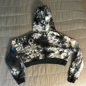 iHeartRaves Rave After Rave Cropped Tie Dye Hoodie thumbnail 3