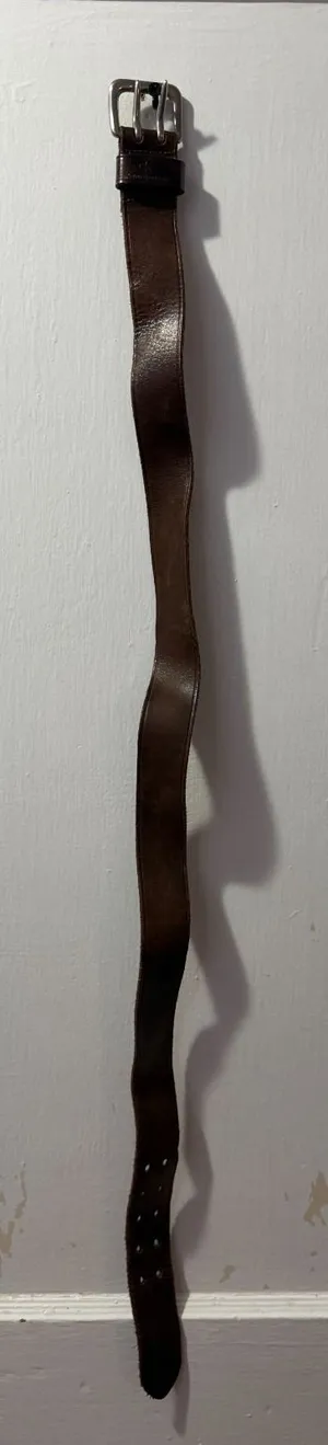 Calvin Klein Jeans Genuine Leather‎ Double Prong Belt in L thumbnail 1