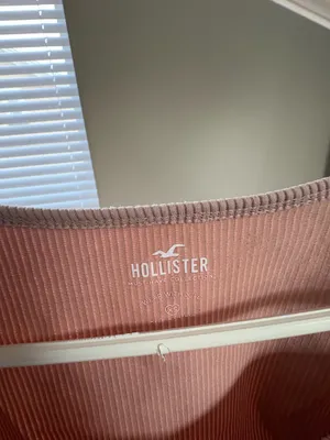 Mauve Ribbed Hollister Tee thumbnail 3