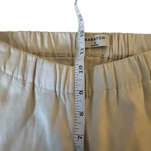 Babaton Dexter Linen‎ Blend Trouser Ankle Pants Small Ivory Quiet Luxury Neutral thumbnail 11