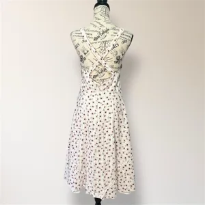 Hutch White Floral Mini Dress Crossback Straps Milkmaid Spring‎ Wedding Guest thumbnail 6