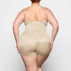 Skims Barely There Shaperwear High Waist Shortie‎ In Sand size M thumbnail 5
