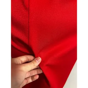 The Jones Girl Vintage 80s Red Double Breasted Puff Shoulder Sheath Dress 12 thumbnail 4