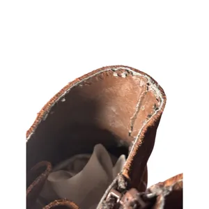 Steve Madden Gretell Brown Suede Lace Up Ankle Boots 8.5 Stacked Block Heel READ thumbnail 7