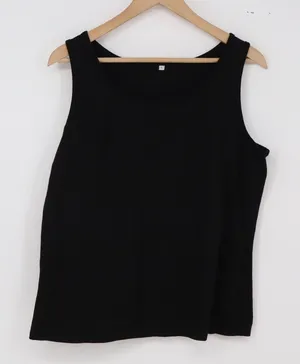 Unbranded Tank Top Womens L Black Sleeveless Scoop Neck Stretch Excellent thumbnail 1