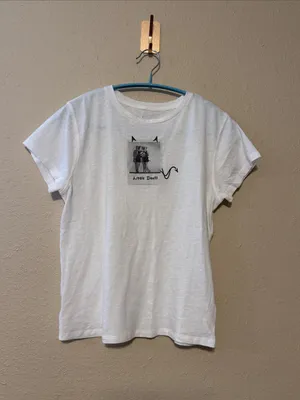 AERIE Little Devils Polaroid Vintage T-Shirt White Short‎ Sleeved Size XS thumbnail 2