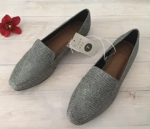 SilverFlats/Loafers, Size 7 Silver thumbnail 2