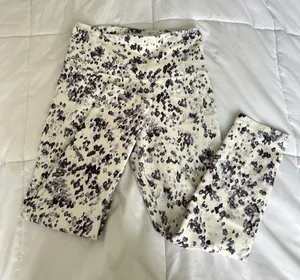 Balance Collection Womens Size Small Speckle Leggings Activewear‎ Yoga White thumbnail 1