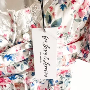 New For Love & Lemons Juliet Floral Mini Dress Size L thumbnail 8