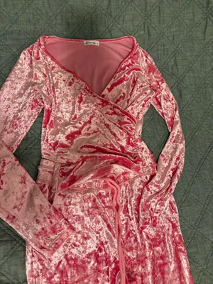 Ceceve Pink Velvet Lounge Set thumbnail 5