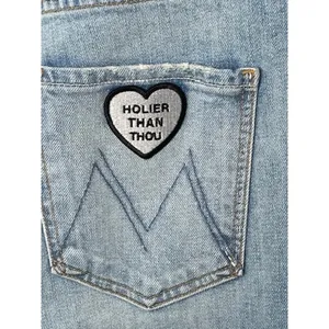 MOTHER Superior Hustler Ankle Holier Than You Patch Flare Jeans 31 thumbnail 5