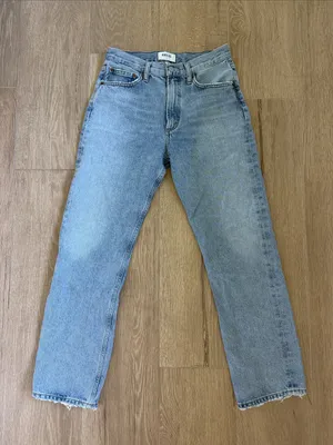 Agolde Light Blue Straight Jeans thumbnail 1