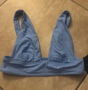 Vicious Young Babes Bathing Suit Top Blue thumbnail 1