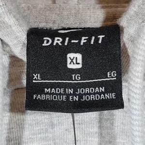 Nike Yoga‎ Women's Dri-Fit Gray Cropped Hoodie Sweatshirt Training XL thumbnail 9