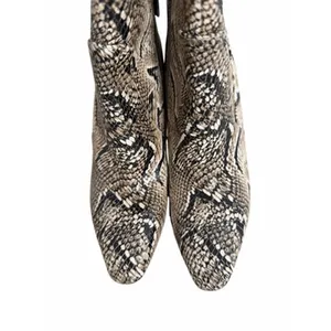 Vince Camuto Fendels Snakeskin Embossed Leather Knee High Stiletto Boots‎ 5.5M thumbnail 4