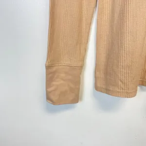 Aerie Waffle Knit Thermal Button Top thumbnail 4