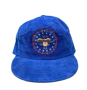 Vintage Blue Corduroy Trucker NRA Hat thumbnail 7