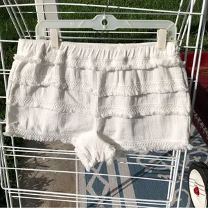 NEW Banjara Lace Frill Cotton Shorts L thumbnail 1
